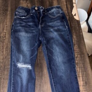 Royalty For Me Blue Skinny Jeans Distressed Style